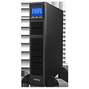 UPS nJoy Balder 1500, 1500VA/ 1500W, On-line, LCD Display, Montare Rack/Tower, 8 Prize IEC 13, Dubla conversie, Plaja larga de tensiuni acceptate, Eficienta impresionanta de pana la 96%, Frecventa: 40Hz ~ 70 Hz, Dimensiuni: 410 x 438 x 88 mm, Greutate: 15.5 kg_1