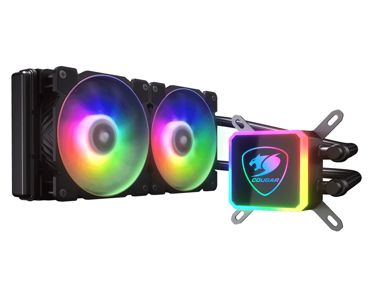 Aqua ARGB 280 3MAQR280.0003 COUGAR AIO Liquid Cooling Aqua ARGB 280 (Aqua ARGB 280 *1 + 140mm RGB fan x2 + remove control)_2