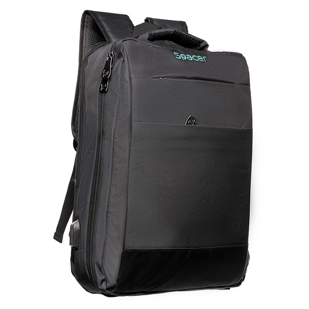 RUCSAC SPACER NEW YORK BLACK, pt. notebook de max. 17