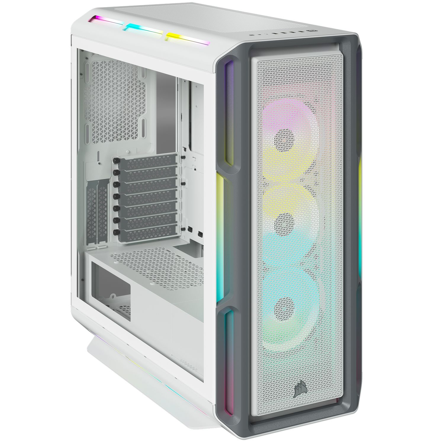 5000T RGB Tempered Glass Mid-Tower ATX PC Case - Alb_2