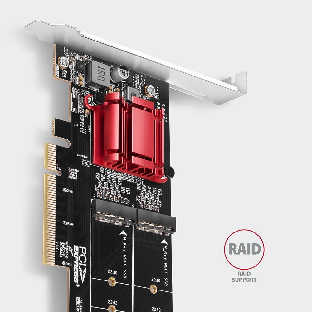 Controller PCEM2-ND PCIE 3.0 8X,  2X NVME M.2_2