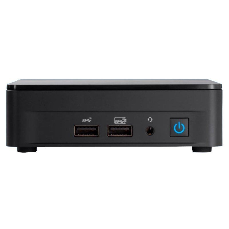 Mini PC Intel NUC 12 Pro NUC12WSKi7, Intel Core i7-1260P (12C / 16T, 2.10 - 4.70 GHz, 28 W), 2x DDR4 SODIMM, 2x NVMe, Intel Iris Xe, Adaptor extern 19V 120W, Negru