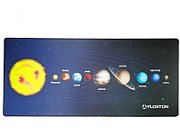 SOLAR SYSTEM, 90 x 40cm, baza cauciucata, suprafata textila, margini cusute, Negru