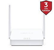 Router Wireless Mercusys N 300 Mbps, MW301R; Standarde Wireless: IEEE 802.11n, IEEE 802.11g, IEEE 802.11b, Frecventa: 2.4 - 2.4835GHz, Rata semnal: 11n: Up to 300Mbp, 11g: Up to 54Mbps, 11b: Up to 11Mbps, Interfata: 2 10/100Mbps LAN, 1 10/100Mbps WAN, Antene: 2x 5dBi._1