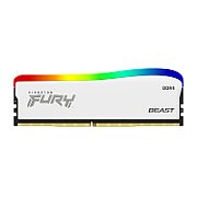 Memorie RAM Kingston Fury Beast White, DIMM, DDR4, 16GB, 3600MHz, CL18, 1.35V, Kit of 2, RGB SE_2