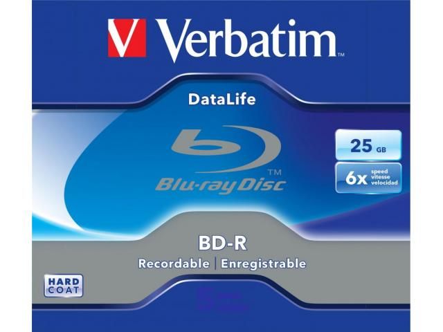 Verbatim BD-R SL Datalife 25GB 6X Jewel Case_1