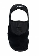 Cagula calduroasa, ce lasa pielea sa respire, perforata la gura si nas pentru a respira mai bine, culoare negru, material fleece(polar) poliester si membrana windstopper in partea din fata si frunte