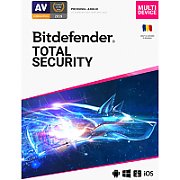 Licenta retail Bitdefender Total Security - protectie anti- malwarecompleta pentru Windows, macOS, iOS si Android, valabilapentru 2 ani, 10 dispozitive, new_1