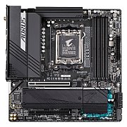 Placa de baza Gigabyte B650M AORUS ELITE AX AM5, B650 Chipset, Supports 7000 series AMD Ryzen, 4x DIMM Slots, DDR5 6600MHz, PCIe Gen 4, 4x SATA 6Gb/s connectors, 2xM.2 Slot, 2.5GB LAN, USB Type-C, WIFI 6E, Micro-ATX_1