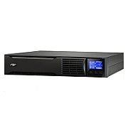 UPS Fortron PPF9001401, 1000 VA, 900 W, cu management, on-line, 3x Schuko, 1x USB, 12.0V/9.0Ah LCD, Rack 2U, Negru