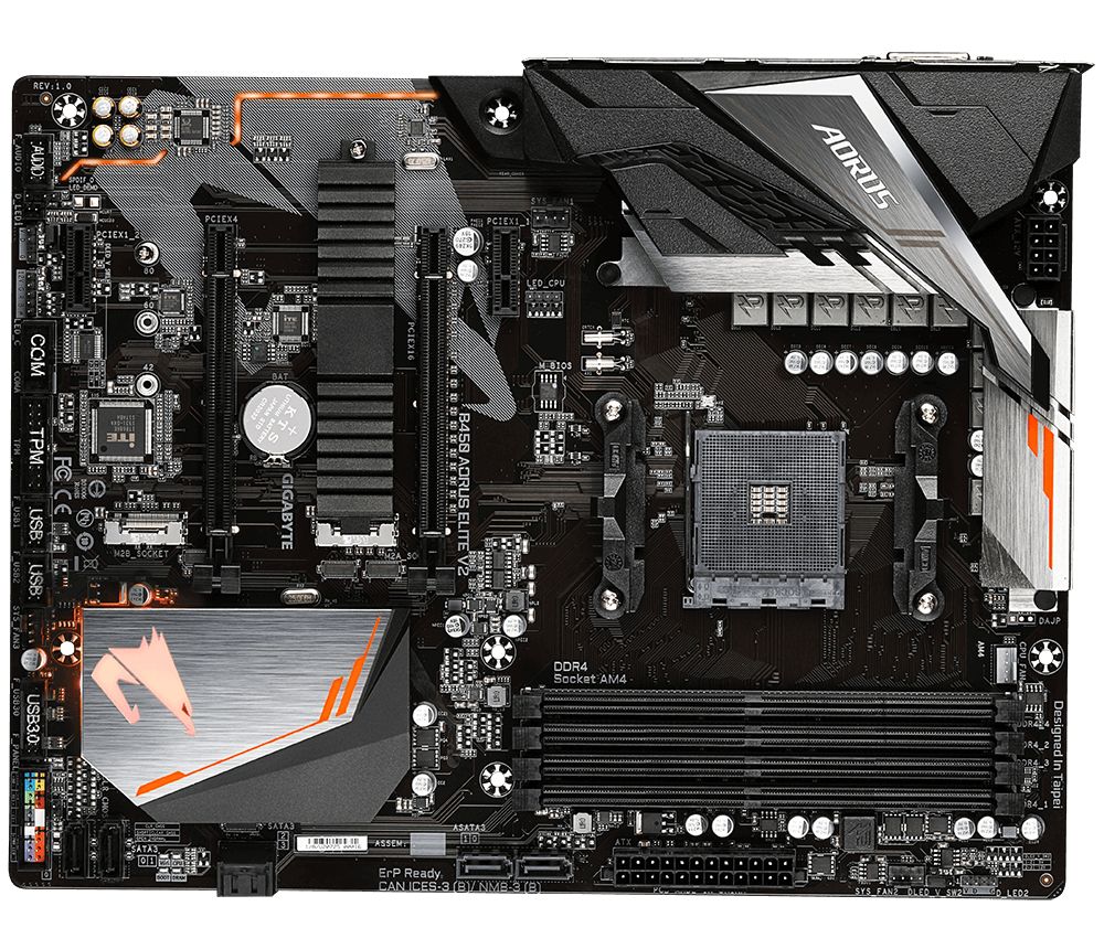 Placa de baza Gigabyte B450 AORUS ELITE V2, Socket AM4_3