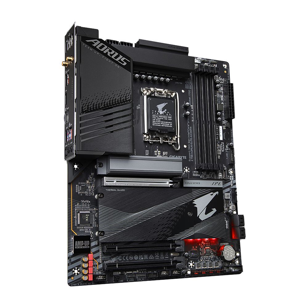 Placa de baza GIGABYTE Z790 AORUS ELITE AX DDR4 LGA 1700, Z790 Express Motherboard - 4x DDR5 - M.2 PCIe 4.0 - USB 3.2 - PCI-Express 5.0 16x - LAN 2.5 GbE - Wi-Fi 6E_6