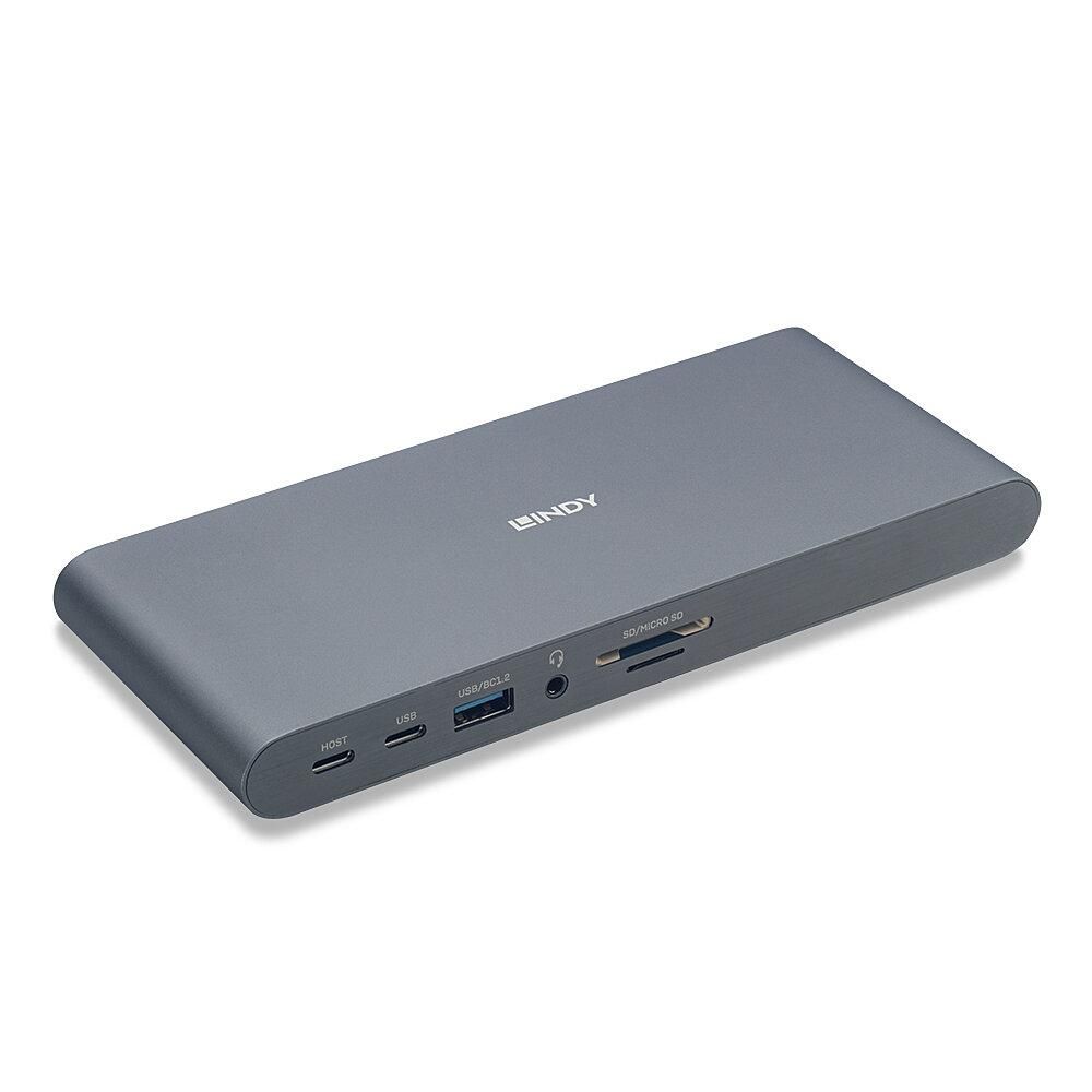 Dock Laptop Lindy USB 3.2 Type C, 5k DP, PD 3.0 100W, Gigabit, SD, MicroSD, Audio_2