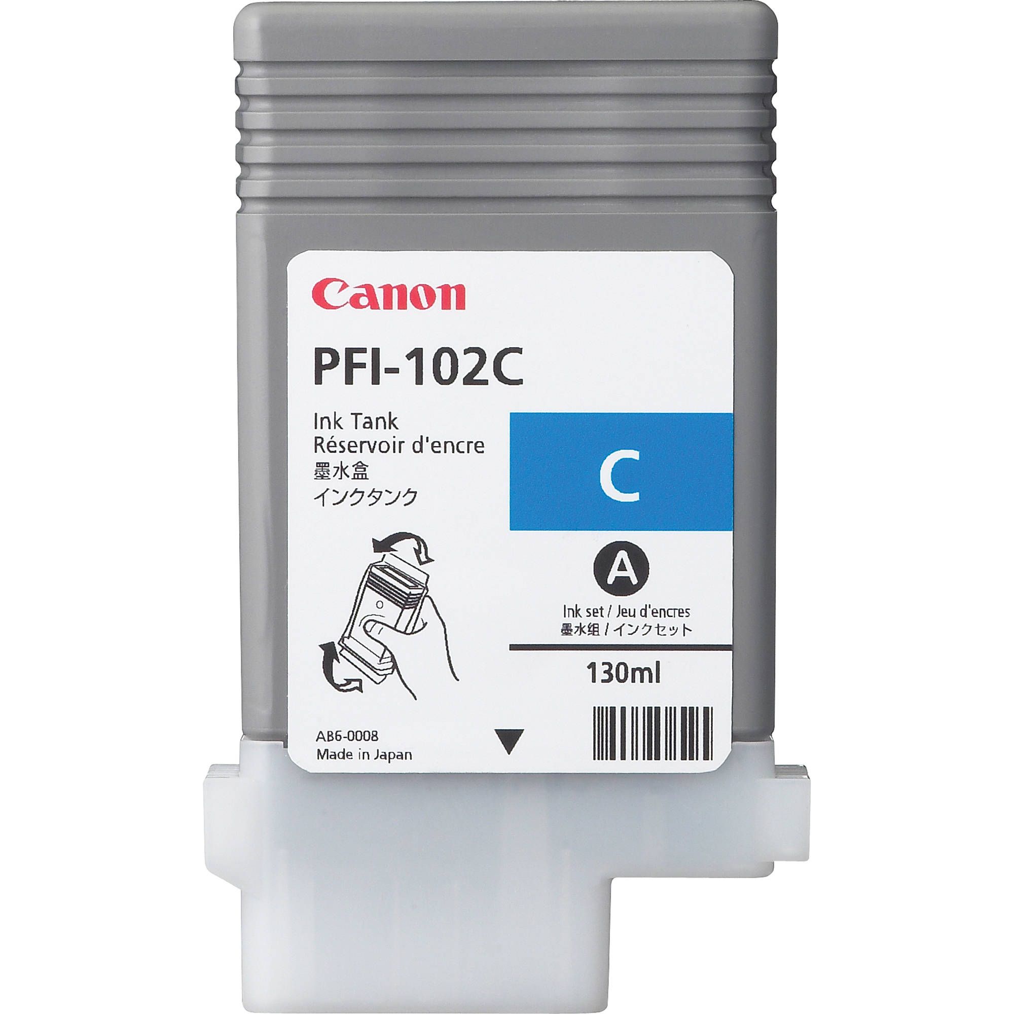 Cartus cerneala Canon 0896B001AA ,Albastru ,130 ml ,Original (PFI-102C)