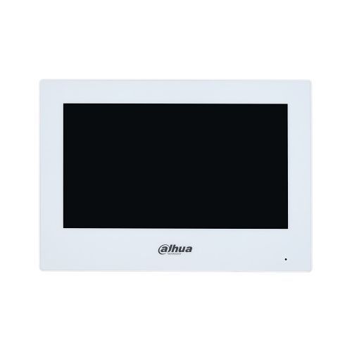 Monitor videointerfon Dahua VTH2622GW-W touch screen 7'', 2 fire si Wi-Fi, SIP, alb