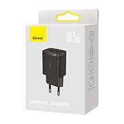 INCARCATOR retea Baseus Compact,10.5W, 2 x USB 5V/2.1A, negru 