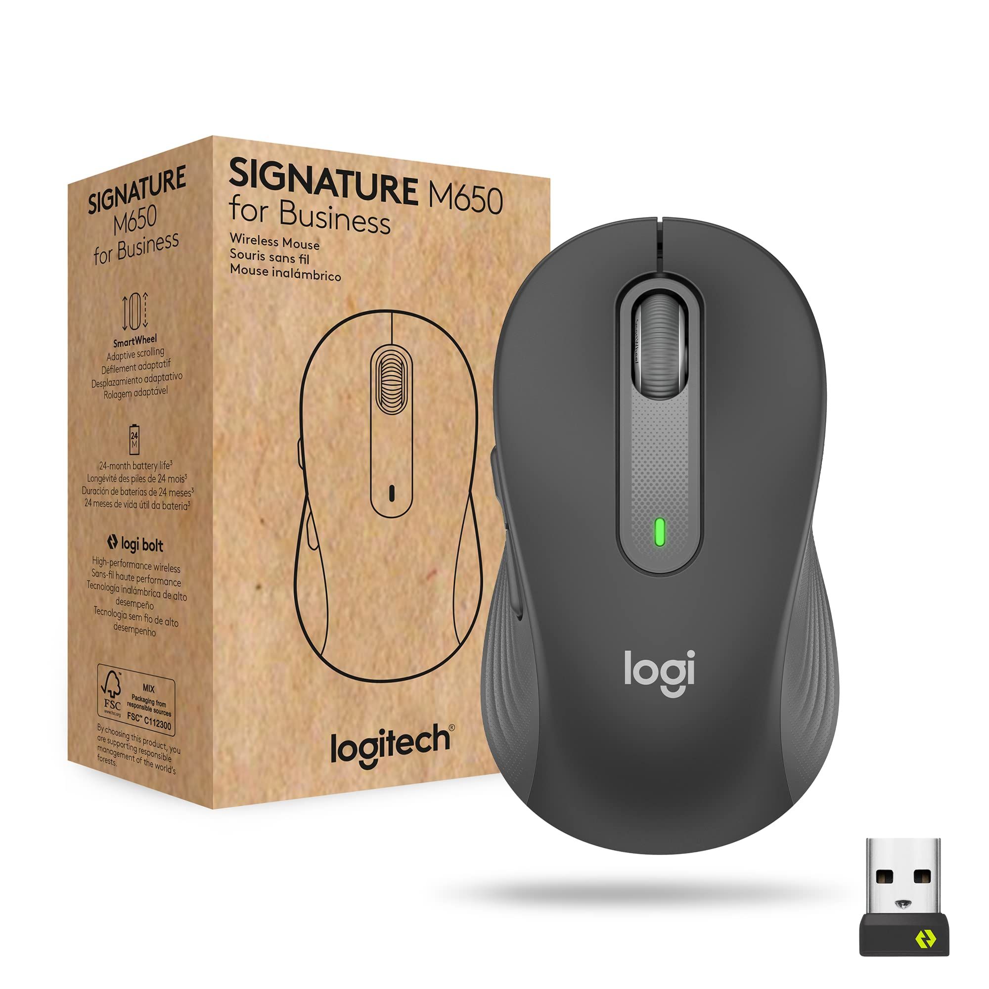 LOGITECH M650 Signature Bluetooth Mouse - GRAPHITE - B2B_2