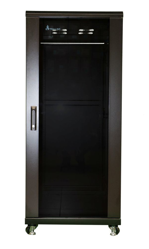 EXTRALINK 27U 600x1000 standing rackmount cabinet black