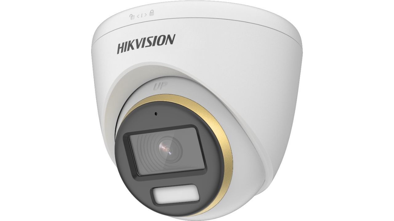 Camera de supraveghere Hikvision Turbo HD turret DS-2CE72DF3T-FS(3.6mm) (O-STD); 2MP, Color Vu - imagini color pe timp de noapte, mirofon audio incorporat, Aperture F1.0, Color Vu - imagini color pe timp de noapte, mirofon audio incorporat, Aperture F1.0, senzor: 2 MP CMOS, rezolutie: 1920 (H) ×_1
