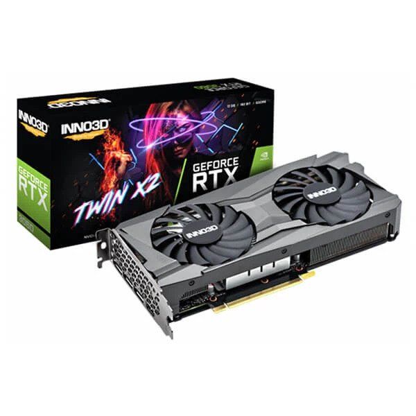 INNO3D NVIDIA Video Card RTX 3060 Twin X2 12GB GDDR6 192 bit, 1777 MHz / 15 Gbps, 3x DP, 1x HDMI, 2 fan, 2 slot_2