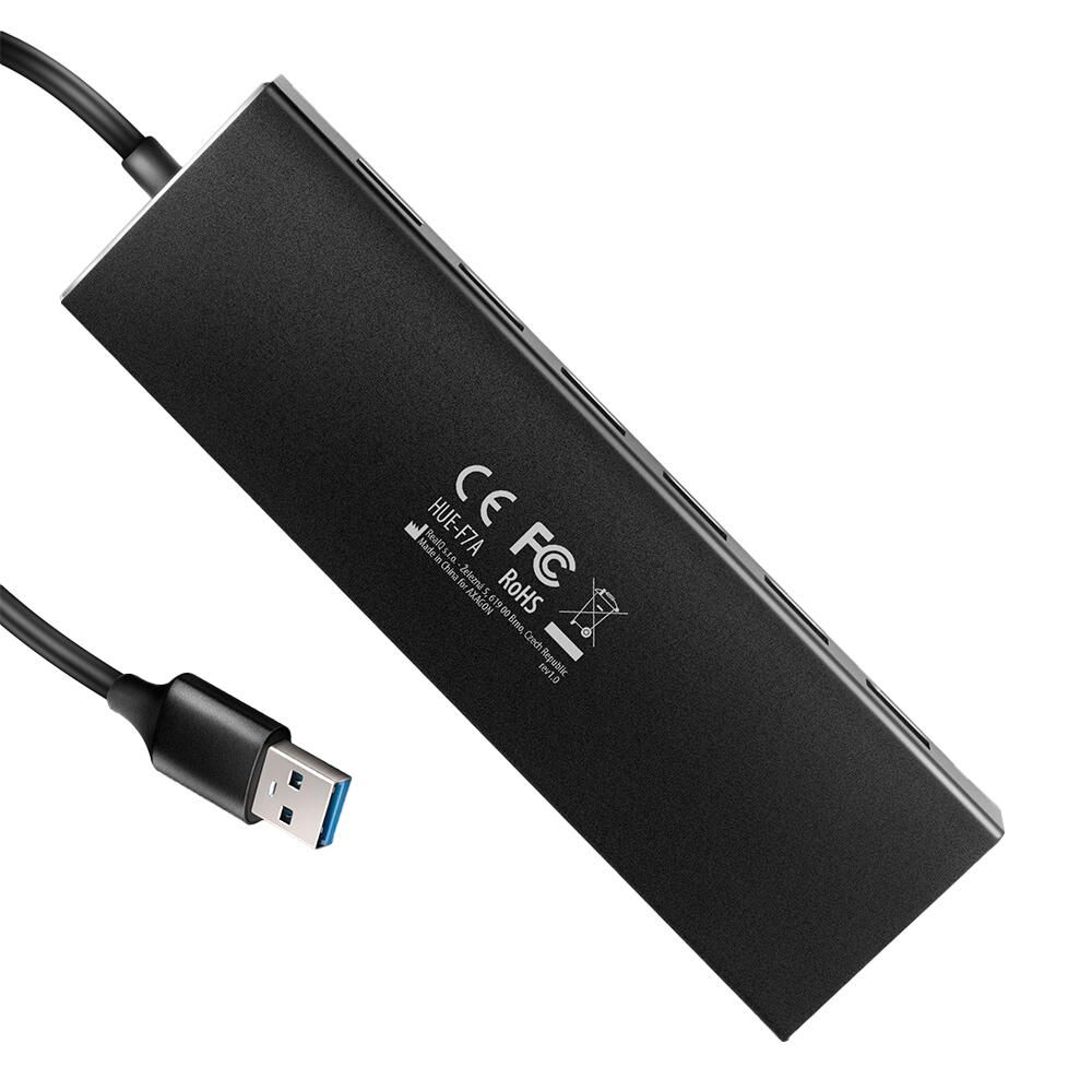 HUE-F7A, USB-Hub, 7x USB 3.2 Gen 1, alimentare separata - Cablu de 1m_4