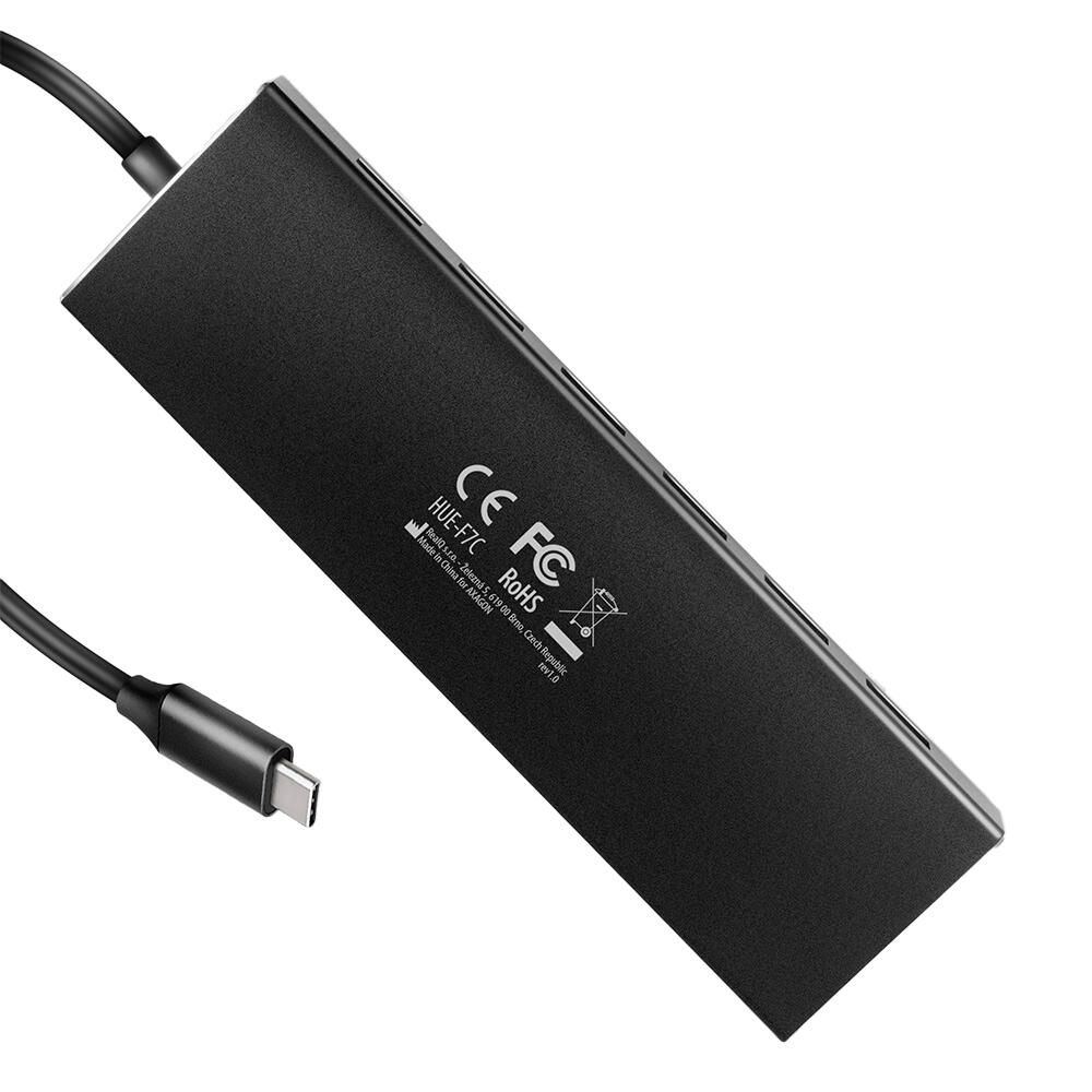 HUE-F7C, USB-Hub, 7x USB 3.2 Gen 1, Cablu de 30 cm USB-C_4