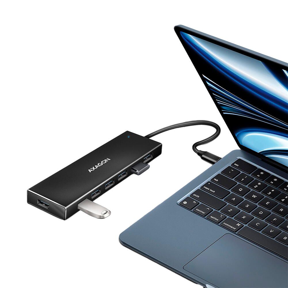 HUE-F7C, USB-Hub, 7x USB 3.2 Gen 1, Cablu de 30 cm USB-C_6