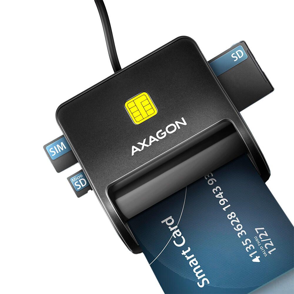 CRE-SM3SD, USB-A,  Cititor carduri, Smart Card & SD/microSD/SIM Card FlatReader_4