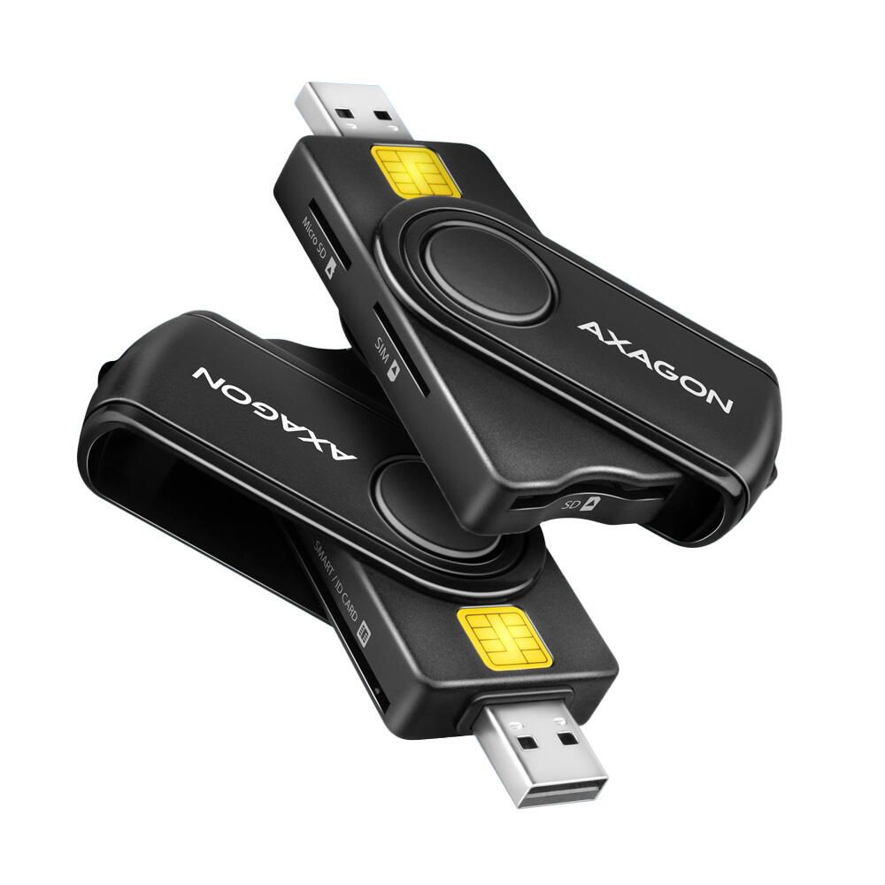 CRE-SMP2A Cititor carduri, USB Smart Card & SD/microSD/SIM Card PocketReader_2