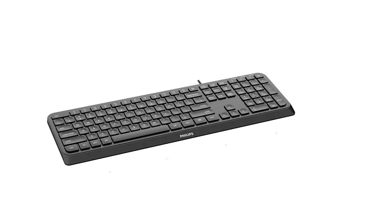 Tastatura Philips SPK6207, cu fir, 104 taste, 1.6m, negru_2