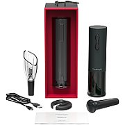 Bolsena, Electric wine opener with Prestigio Logo, aerator , vacuum preserver, Black color_1