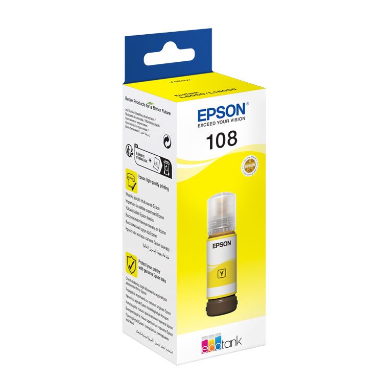108 EcoTank Yellow ink bottle_1