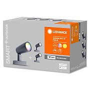 3 Spoturi cu spike LED RGB pentru exterior Ledvance SMART+ Wifi Garden Spot, 14.5W, 680 lm, lumina alba si color (3000K), IP65, 145x90x295mm, aluminiu, Gri inchis_5