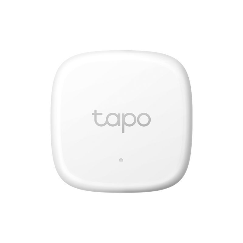 SENZOR SMART de temperatura si umiditate TP-LINK, necesita hub Tapo H100 pentru functionare, programare prin smartphone aplicatia Tapo, 1 x baterii CR2450, WiFi, alb 