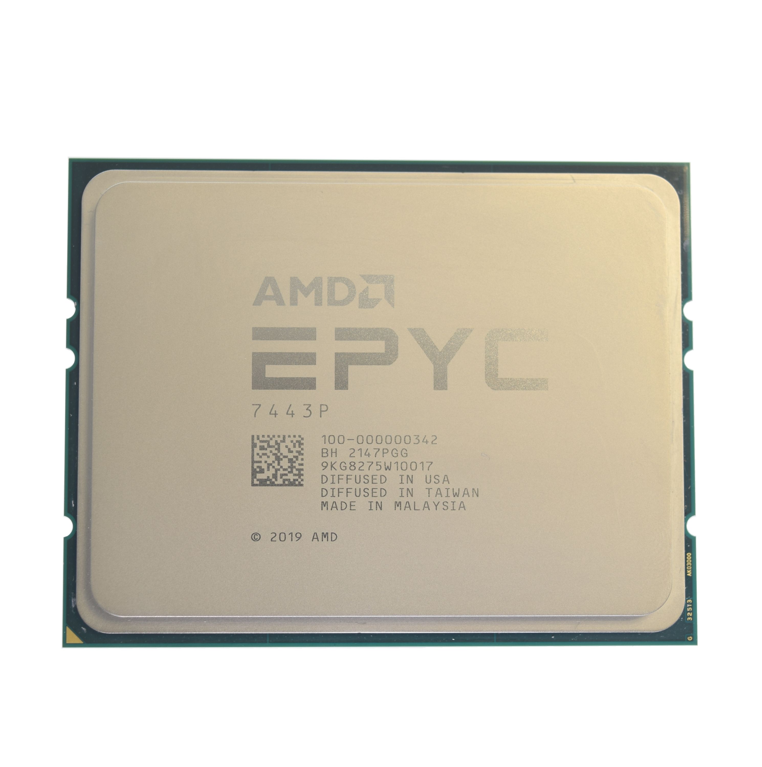AMD CPU EPYC 7003 Series (24C/48T Model 7443P (2.85/4GHz Max Boost, 128MB, 200W, SP3) Tray_1