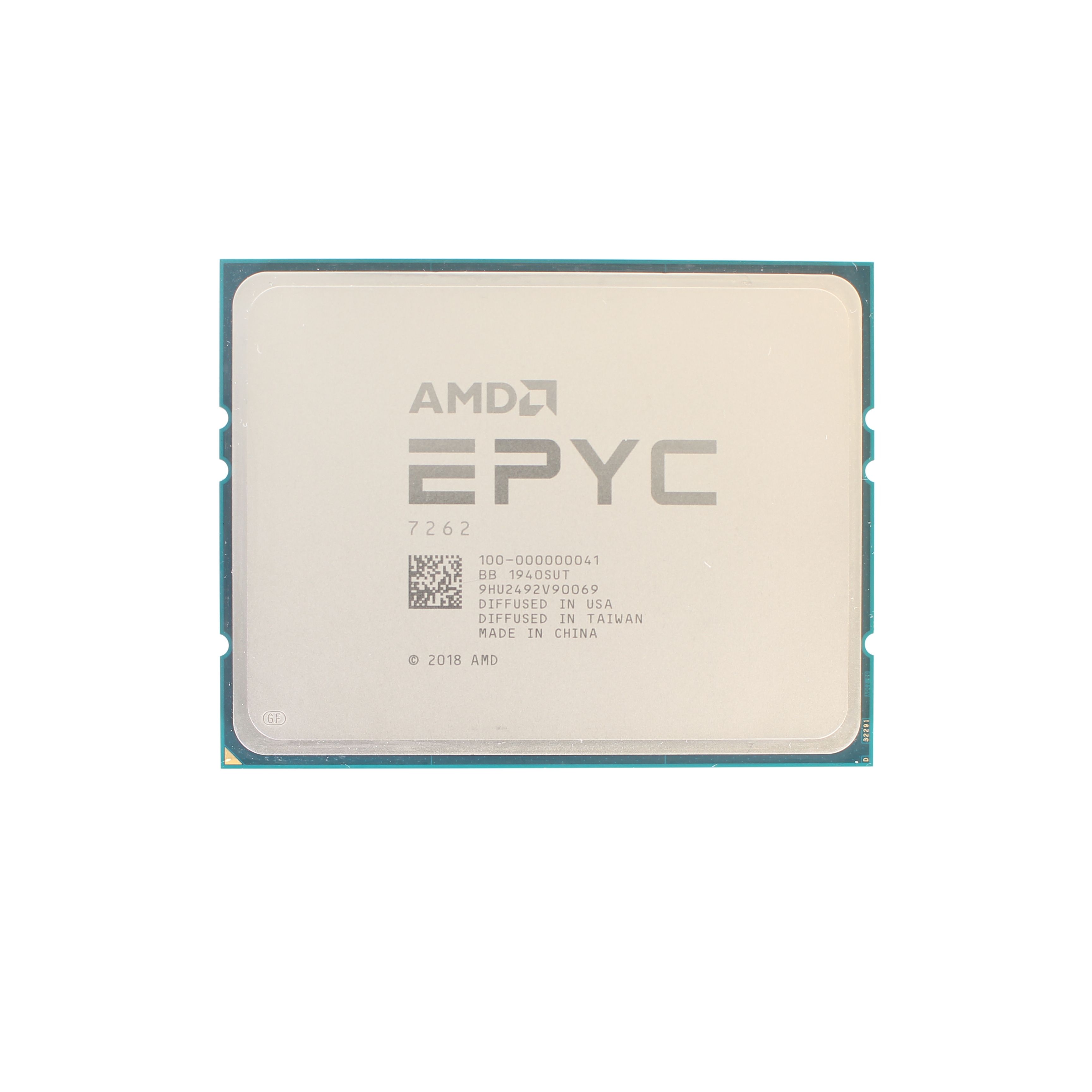 AMD CPU EPYC 7002 Series 8C/16T Model 7262 (3.2/3.4GHz Max Boost,128MB, 155W, SP3) Tray_1