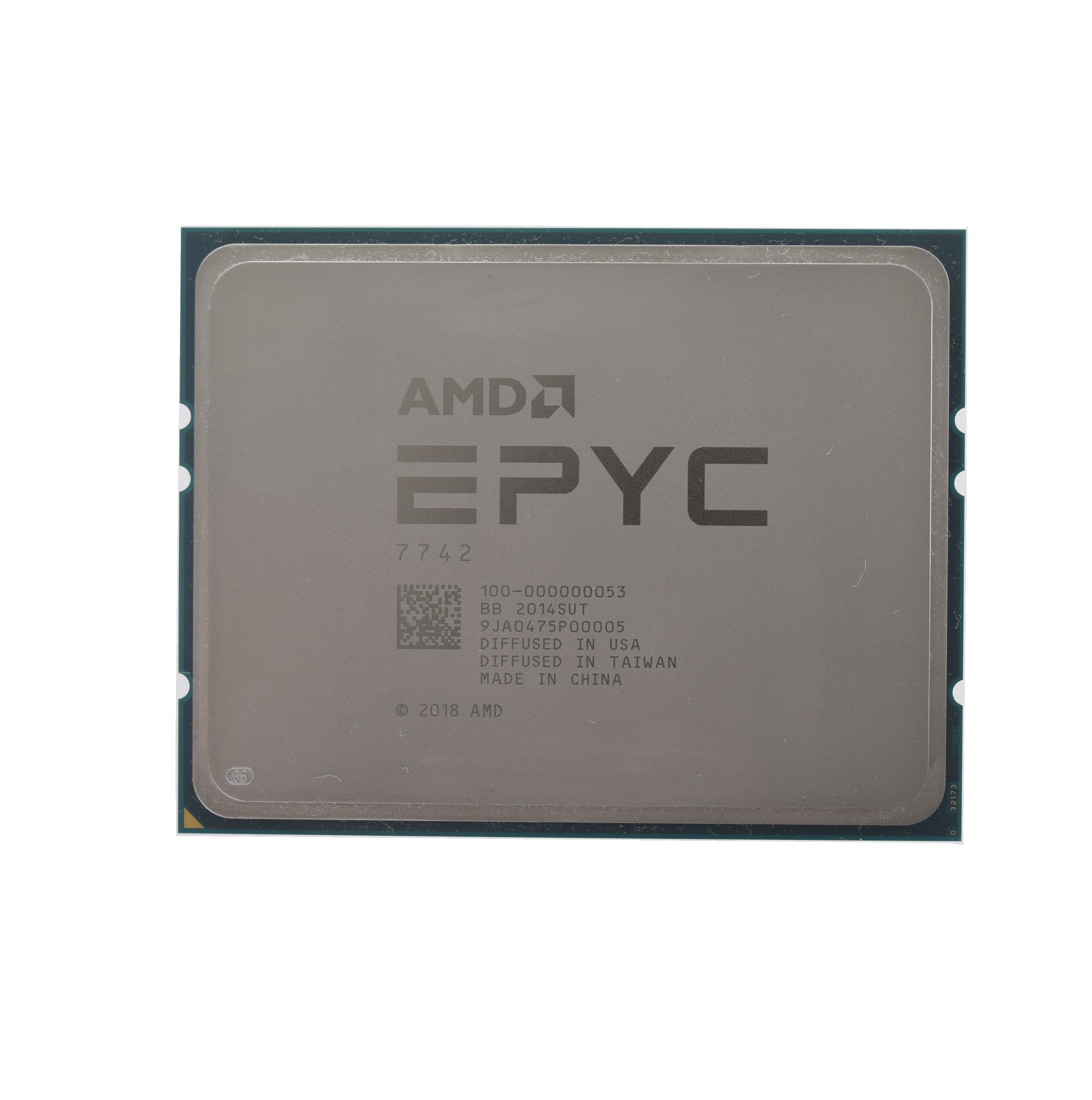 AMD CPU EPYC 7002 Series 64C/128T Model 7742 (2.25/3.4GHz Max Boost,256MB, 225W, SP3) Tray_1