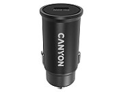 Canyon C-20, PD 20W Pocket size car charger, input: DC12V-24V, output: PD20W, support iPhone12 PD fast charging, Compliant with CE RoHs , Size: 50.6*23.4*23.4, 18g, Black_1