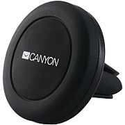 CANYON CH-2 Car Holder for Smartphones,magnetic suction function,with 2 plates(rectangle/circle), black,44*44*40mm 0.035kg_1