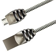 CANYON UM-5 Micro USB 2.0 standard cable, Power & Data output, 5V 2A, OD 3.5mm, metallic Jacket, 1m, gun color, 0.04kg_1