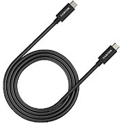 CANYON UC-44, cable, U4-CC-5A1M-E, USB4 TYPE-C to TYPE-C cable assembly 40G 1m 5A 240W(ERP) with E-MARK, CE, ROHS, black_1