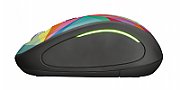 Mouse fara fir Trust Yvi FX Wireless Mouse - multicolor  Specifications General Height of main product (in mm) 95 mm Width of main product (in mm) 57 mm Depth of main product (in mm) 40 mm Total weight 84 g Formfactor compact Ergonomic design no  Connectivity Connection type wireless Bluetooth no_1