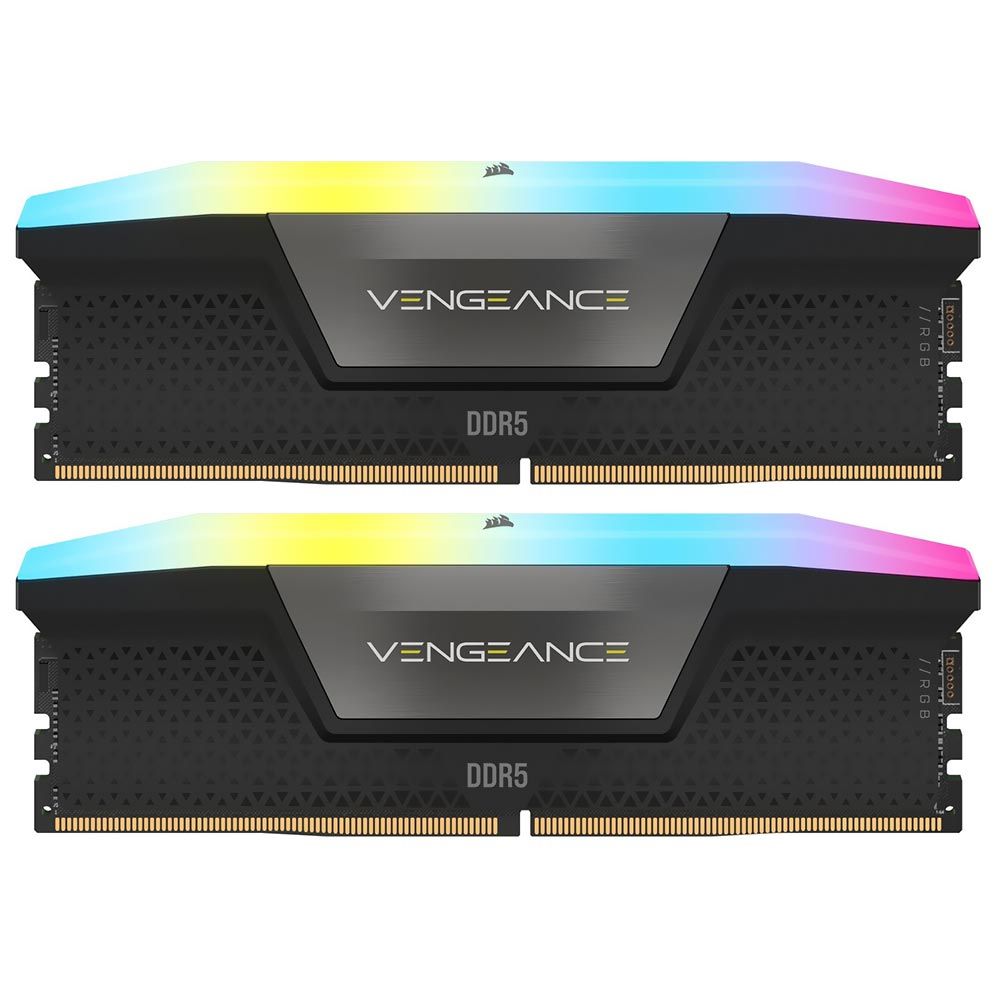 Vengeance RGB 48GB (2x24GB), DDR5, 5600MHz, CL40, 2x24GB, 1.25V Intel XMP, Negru_1