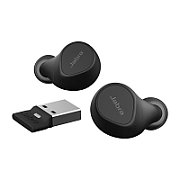 JABRA Evolve2 Buds MS Cradle USB-C MS Link 380 BT adapter USB-C MS 30cm USB-C to USB-A cable Ear gels USB-A to USB-C adapter warr_2