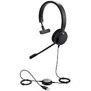 JABRA EVOLVE 20 MS Mono USB Headband Noise cancelling USB connector with mute-button and volume control on the cord_2