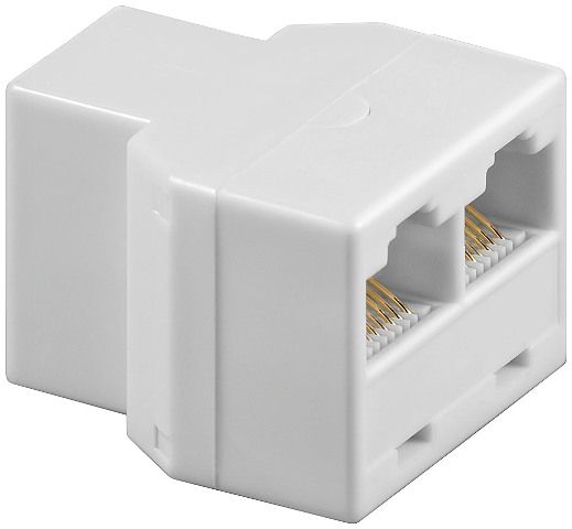 Adapter UTP, ISDN 8P8C RJ45 female to 2 x RJ45 female, white
Packaging: bulk 1 pc.