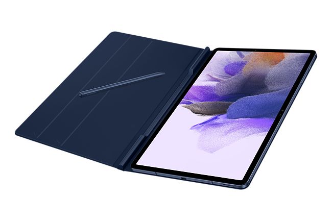 Husa pt Tab S7+ / S7 FE Book Cover Navy , 