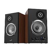 BOXE GENIUS 2.0, RMS: 36W (2 x 18W), amplificare integrata, black&brown wood, 