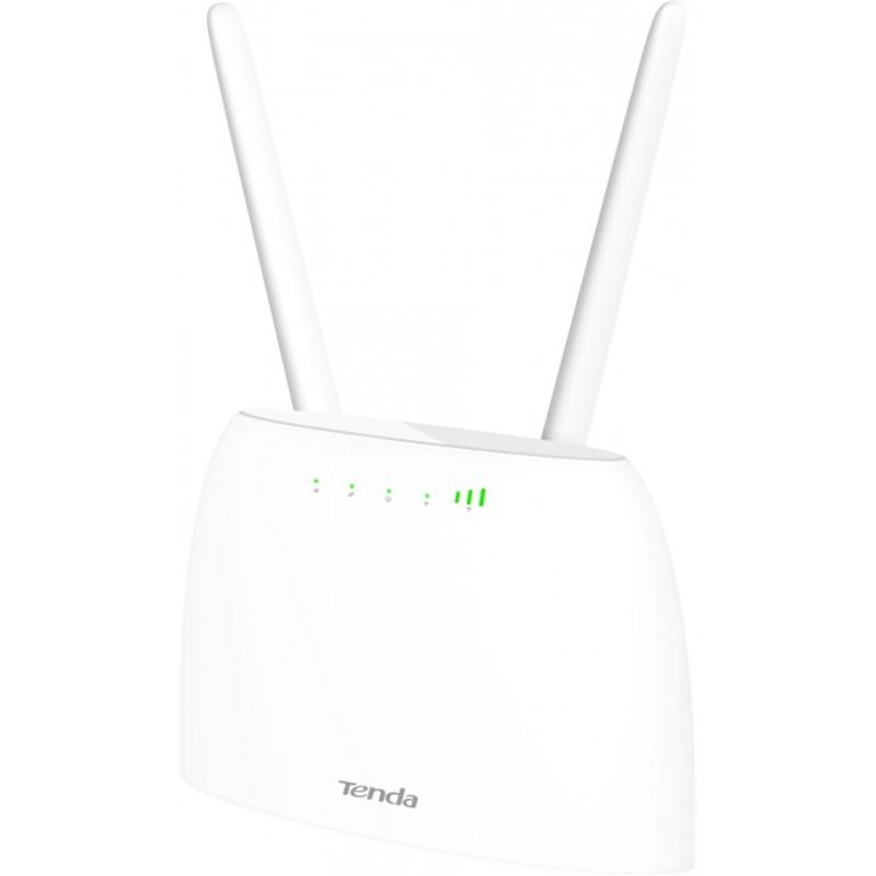 Wireless Router Tenda, 4G06C; N300 wireless LTE router, Fast Ethernet , Single-band (2.4 GHz) 4G/3G standards: FDD LTE,TDD-LTE,WCDMA, 4G Cartgory: LTE CAT4, Max 4G speed: DL:150Mbps, UL:50Mbps, Wi-Fi standards: 802.11b/g/n, Wi-Fi frequency: 2.4GHz, Wi-Fi speed: 2.4GHz:300Mbps, Interface: 1 × 10/100_2