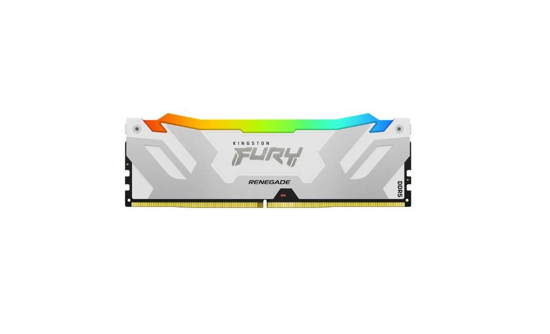 Memorie RAM Kingston, DIMM, DDR5, 32GB, 6000MHz, CL32, 1.35V, FURY Renegade White, RGB, Kit of 2_3